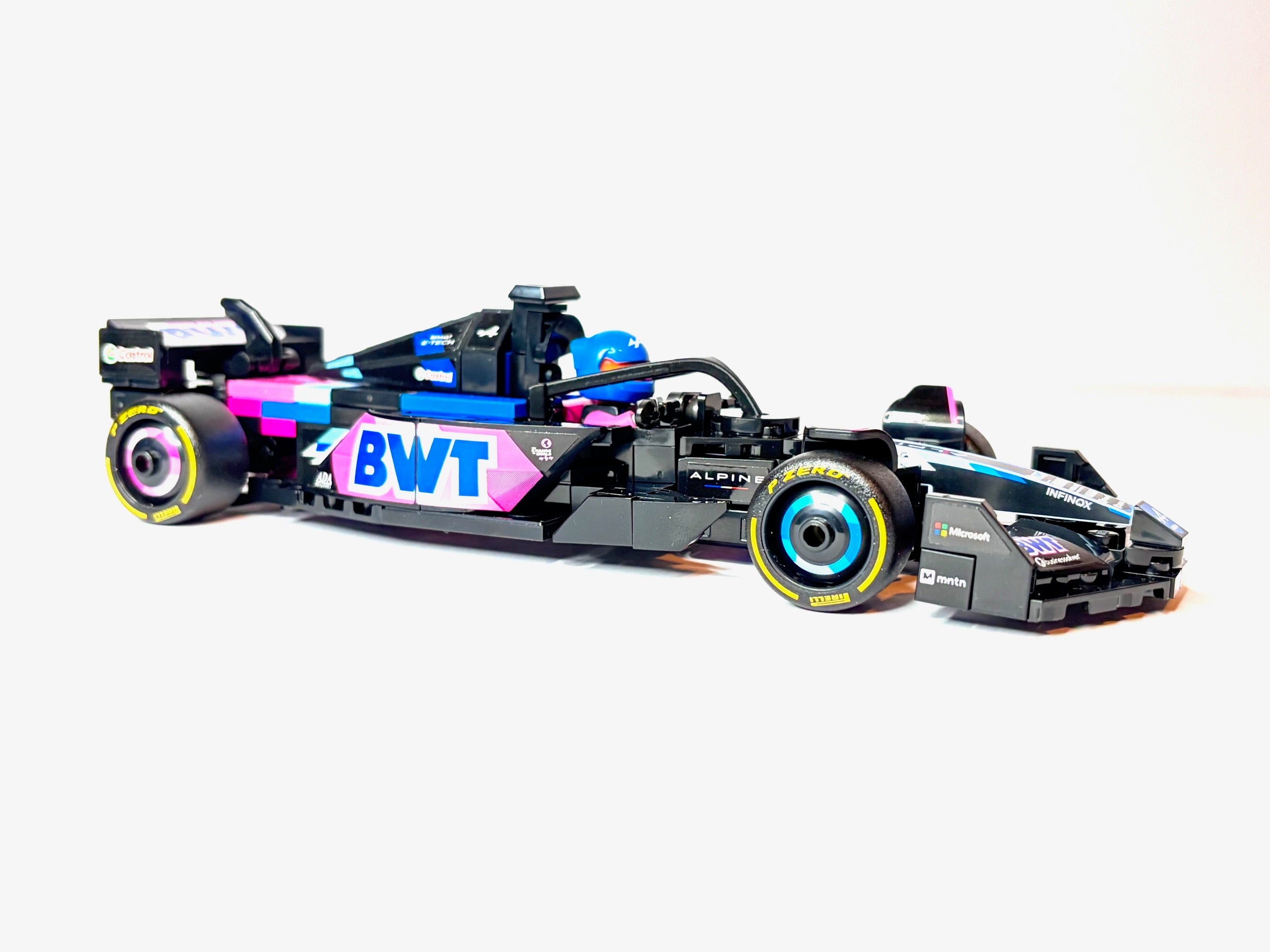 Lego Speed Champions - BWT Alpine F1® Team A524 Race Car #77248 Upgraded Halo