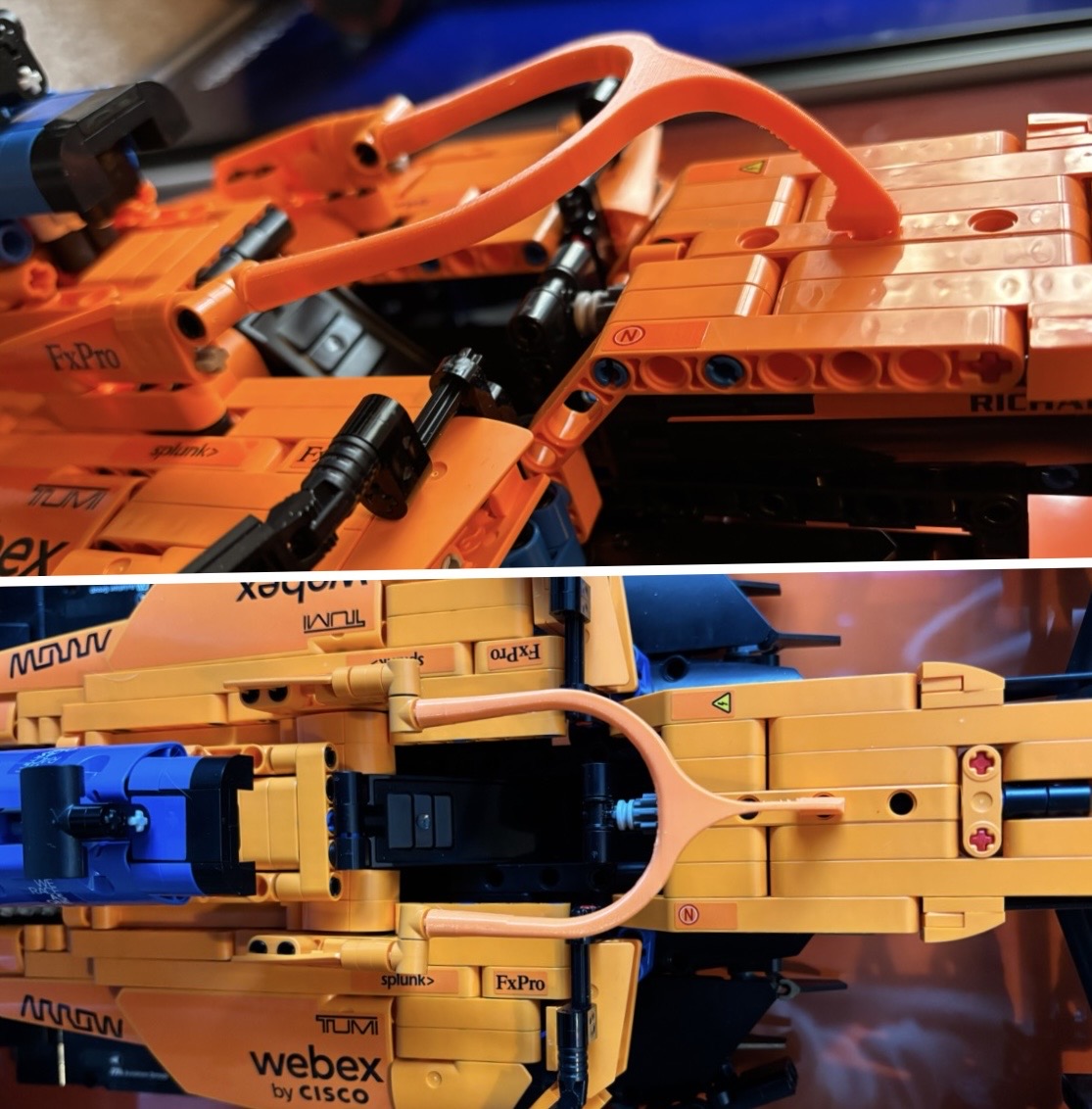 Lego Technic McLaren MCL36 (2022) #42141 Upgraded Halo