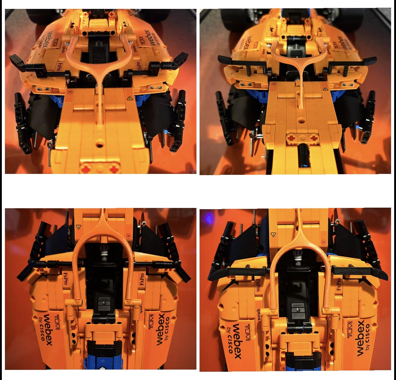 MCL36 - 2022 McLaren F1 Lego Technic #42141 Upgraded Mirrors